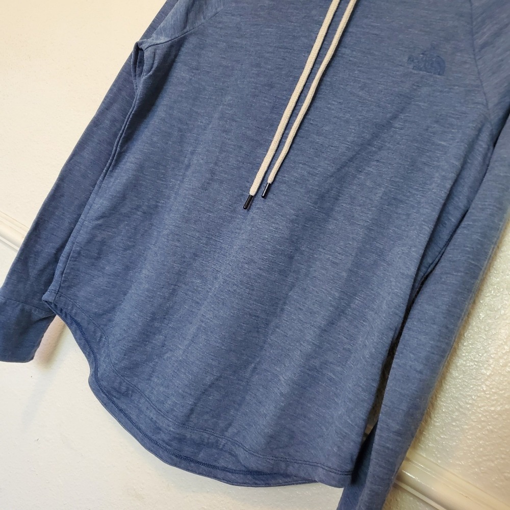 The North Face Womens Blue Heathered Lightweight Hoodie Pullover Size M - Picture 3 of 15